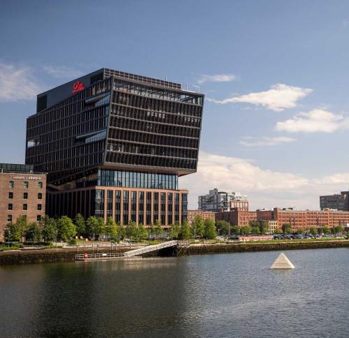 View of 15 Necco St from the Charles.