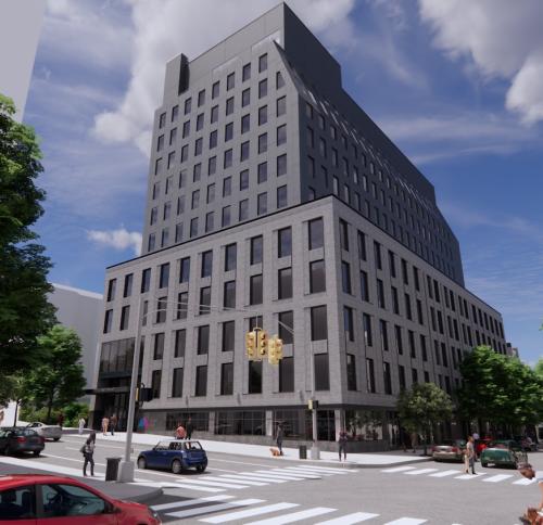 Rendering of new health center at 1578 Lexington