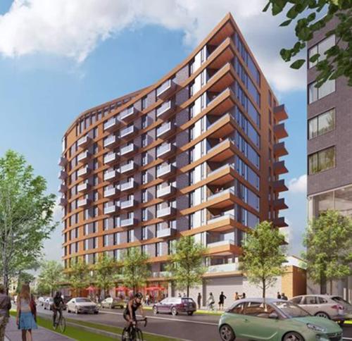 Rendering of Allston Yards Building E