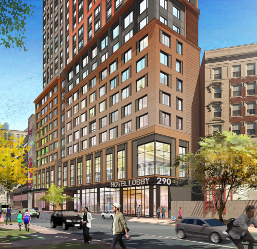 290 Tremont Street street view rendering