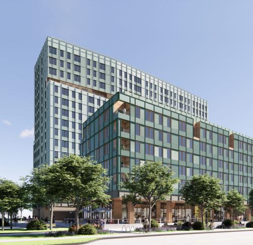 Street view rendering of On the Dot