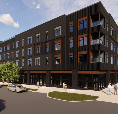 Rendering of Barry Farm 1A