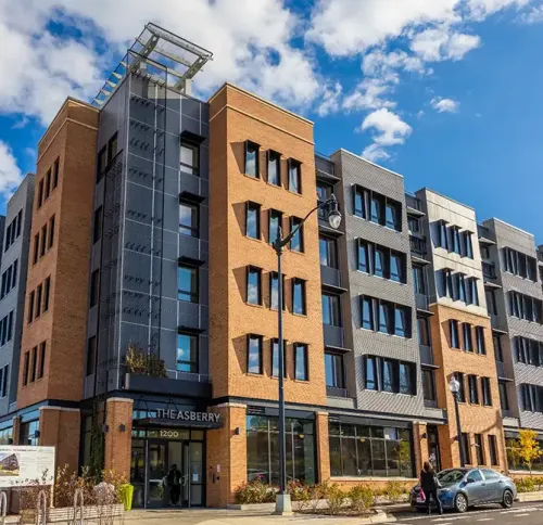 Street view of The Asberry.