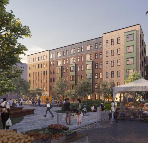 Exterior Rendering of Building M