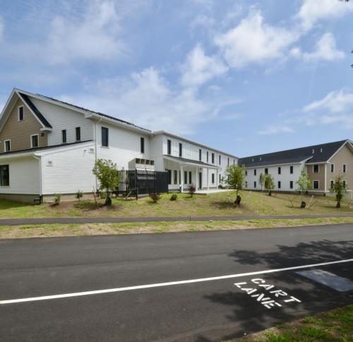 LeClair village is a 3 and four story wood framed, pitched roof affordable housing building complex