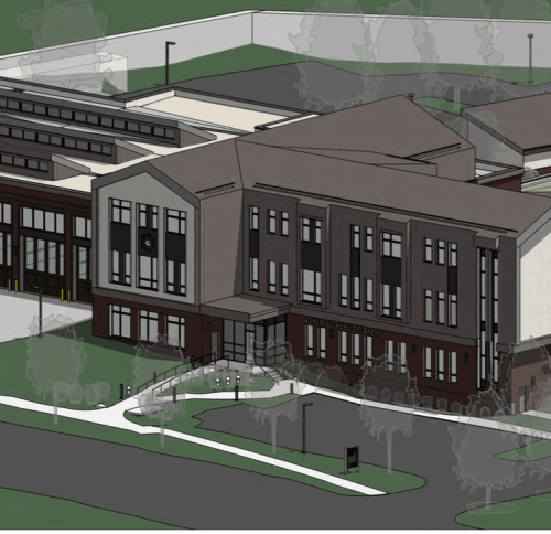 Illustration of the Ashland Public Safety Building