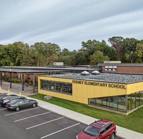 Aerial view of Keeney Elementary School