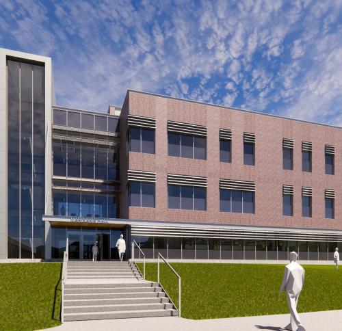 Exterior Rendering of the new STEM building