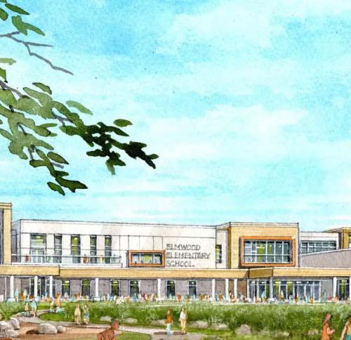Illustration of Elmwood Elementary School