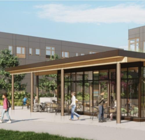Rendering of building