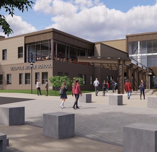 Rendering of Walpole Middle School