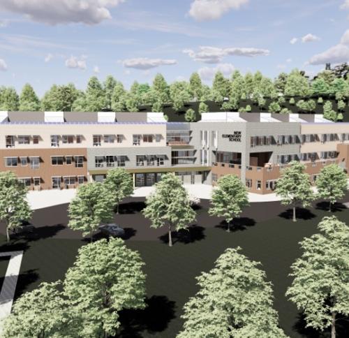 Rendering of the Hingham Elementary School Building Project