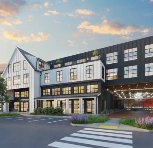 Street view of Rowen at The Pinehills