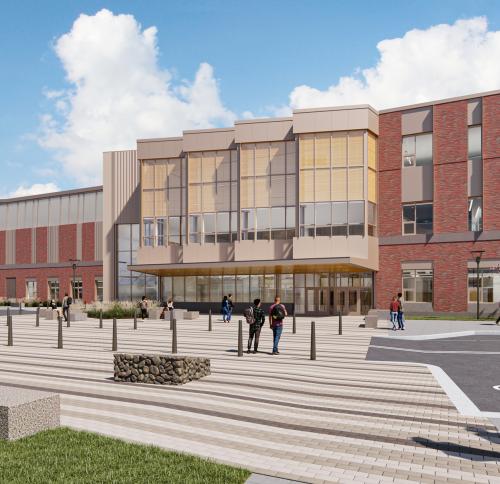 Rendering of Wakefield Memorial High School
