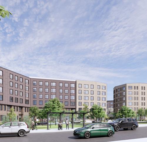View of the project from Route 9