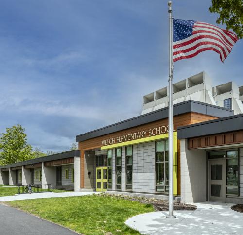 Front view of Welch Elementary School