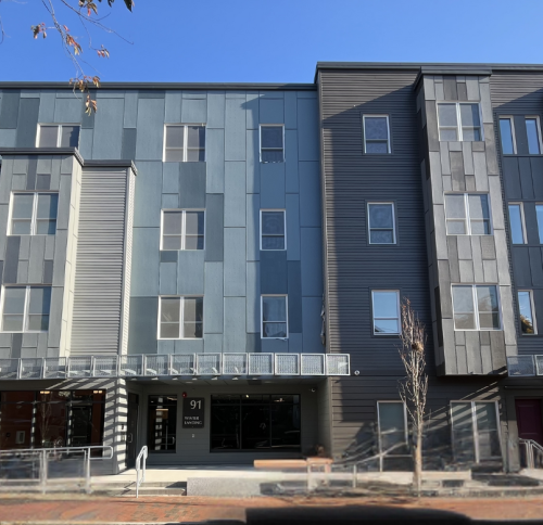 Front view of Winter Landing apartments