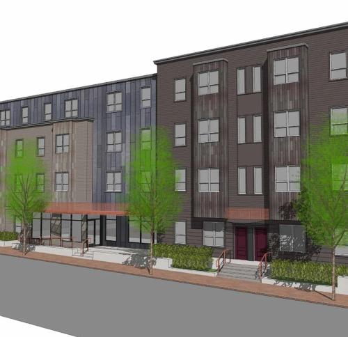 Rendering of building