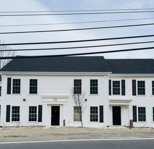 Street view of Amethyst Brook Apartments.