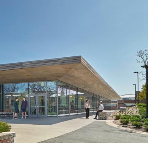 Exterior of Cape Cod Community College Engineering building.