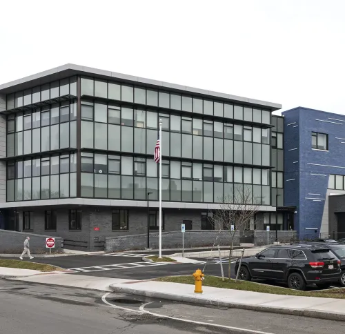 Street view of Medford Police Station