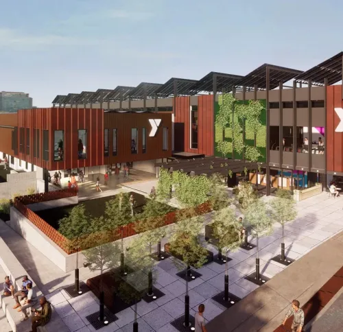 Rendering of New Bedford YMCA