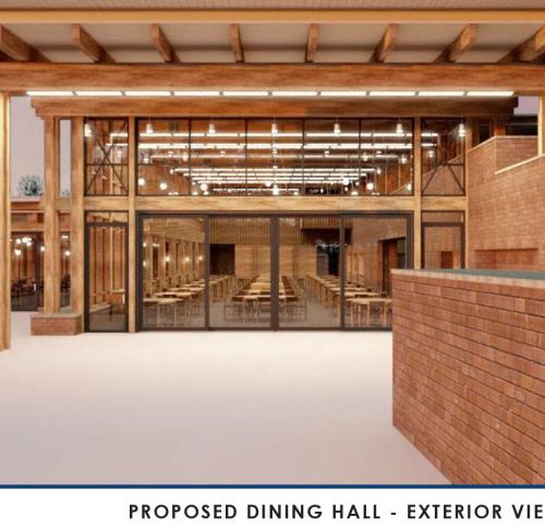 Rendering of the Eaglebrook School Dining Hall