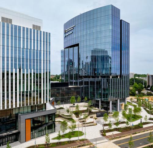 Aerial view of The Pearl Center for Education