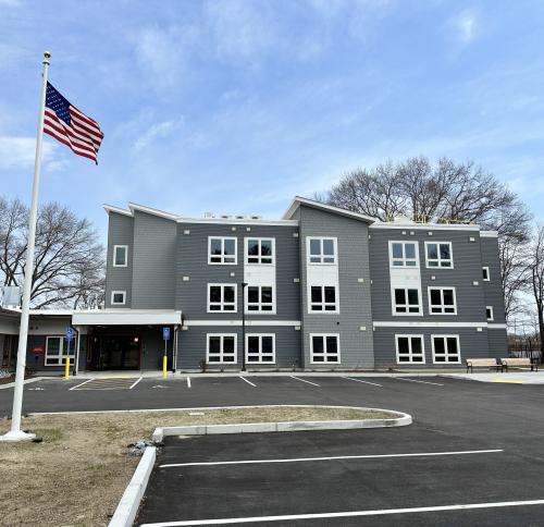 Homeless shelter at Brockton Housing Resource Center.