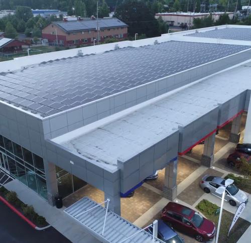 Aerial view of the Corvallis dealership