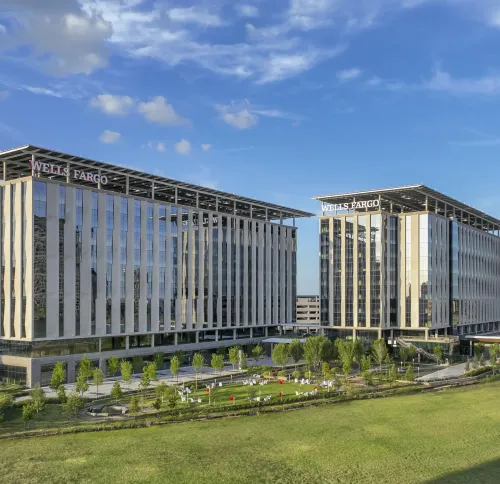 Wells Fargo campus wideshot