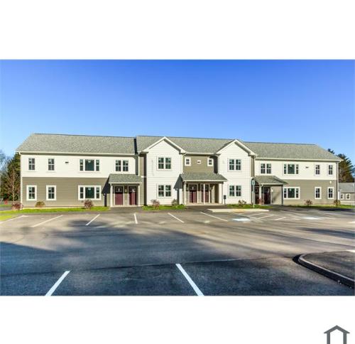 Street view of one of the buildings in Woodland Village